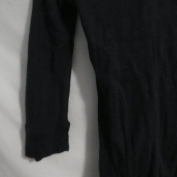 LEVI'S - San Francisco | medium | Navy Long Sleeve Ribbed Mini Dress | Lace Neck - Picture 12 of 14